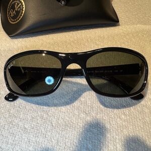 Ray-Ban 57 mm pillow polarized rectangle Sunglasses